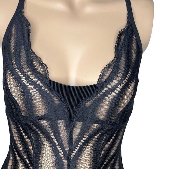 NWT Wolford Esmeralda String Body Black 10 C-cup - Picture 8 of 16